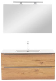 Mobilier complet de baie Vario Trim 100 stejar-stejar