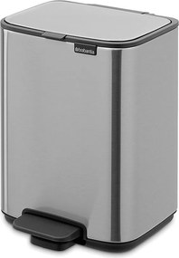 Coș de gunoi argintiu mat cu pedală din oțel 4 l Bo – Brabantia
