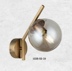Aplica de Perete Gold cu Glob Fumuriu, Dulie E27 119,00 lei