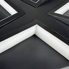 Plafonieră LED dimabilă LED/115W/230V 3000-6500K negru + telecomandă