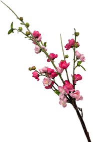 Creanga cu flori roz artificiale, BEAUTY, 50cm