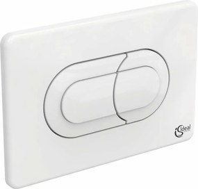 Clapeta de actionare dubla comanda Ideal Standard Solea P1 alb actionare pneumatica