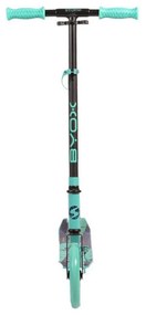 Trotineta din aluminiu NOVOKIDS™ Storm Scooter, maxim 100 kg, Functie Super Brake, Maner reglabil pe inaltime, Diametru roata 200 mm, Turquoise