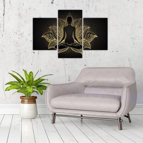 Tablou - Silueta într-o floare de lotus (90x60 cm)