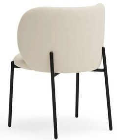 Set de scaune de sufragerie alb 2 buc. tapițat Mogi – Teulat