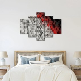 Tablou - 3D hexagoane (150x105 cm)