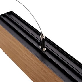 BRILAGI - Candelabru LED suspendat pe cablu GARDALINE LED/100W/230V stejar