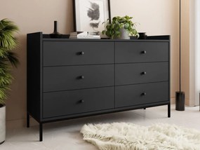 Comodă Tezarta 6SZ (Negru) . 1103695