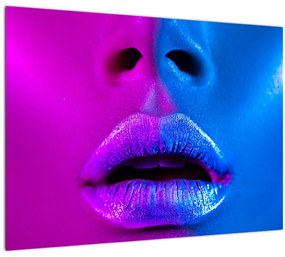 Tablou - Imaginea buzelor colorate (70x50 cm)