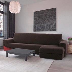 Nueva Textura Huse care se întind foarte bine NIAGARA ciocolatei canapea cu otoman dreapta (l. 200 - 300 cm)