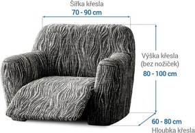 Gaico Huse bielastice UNIVERSO NOU dungi alb-negru fotoliu de relaxare (l. 70 - 90 cm)