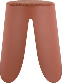 Scaun roșu deschis din plastic Savor – Leitmotiv