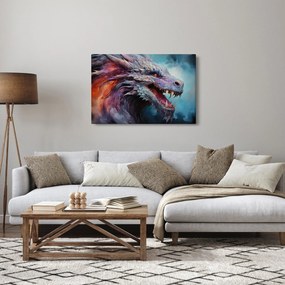 Tablou - Ilustrație a unui dragon (90x60 cm)