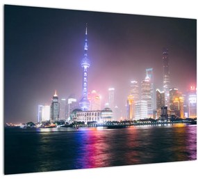 Tablou Shangai nocturn (70x50 cm), în 40 de alte dimensiuni noi
