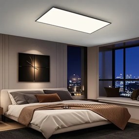 Brilagi - Plafonieră LED SLIMFRAME 80W/230V, 120x60 cm, 3000/4000/6000K, negru