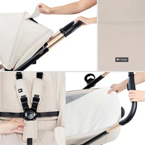 Cărucior de copii combinat 2 în 1 KINDERKRAFT NEA 2 bej