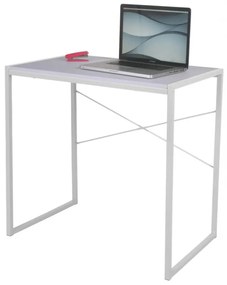 Masa pentru birou 76x46x76 cm Metal/PAL Alb