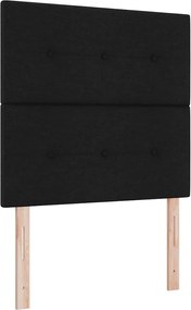 vidaXL Cap de pat cu înălțime ajustabilă Negru 90 cm țesătură