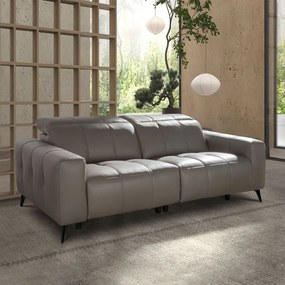 Canapea 3 locuri design italian, Functia Relax, Cowhide gri