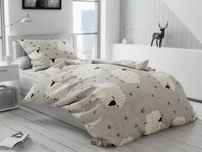 Lenjerie cocolino SHEEP Culoare Gri / Crem