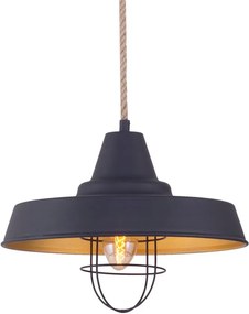 Lustră News Industrial, negru