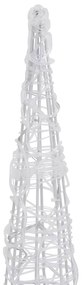 Piramida decorativa con de lumini cu LED colorat 120 cm acril 1, Multicolour, 120 cm