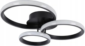 Lampă de plafon LED dimabilă 70W/230V 3000-6500K, neagră, cu telecomandă