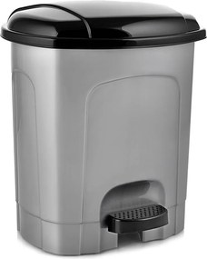 Coș de gunoi gri cu pedală din plastic 30 l – Orion