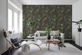 Fototapet, Parrots, Green, Rebel Walls