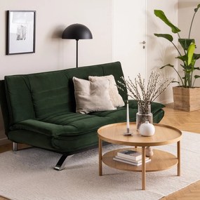 Măsuță de cafea în culoare naturală rotundă cu aspect de lemn de stejar ø 80 cm Banbury – Actona