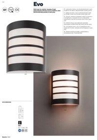 Aplică de exterior EVO 1xE27/11W/230V IP44 Redo 9001