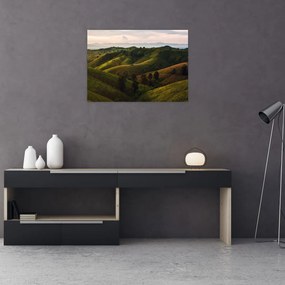 Tablou pe sticlă - Priveliște spre dealurile din Thailanda (70x50 cm)