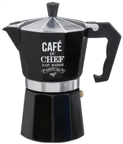 Cafetiera SG din aluminiu, 375 ml, negru