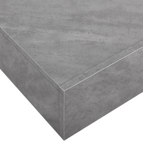 Noptiera montata pe perete 46x30x15 cm cu sertar, aspect beton