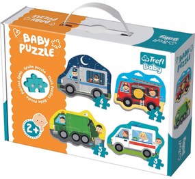 Trefl Puzzle Baby Mijloace de transport, 4 buc.
