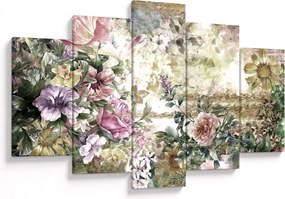 Tablou - Flori de design (150x105 cm)