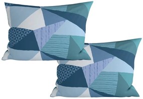 Set 2 huse decorative pentru perna din microfibra NARKEL 50x70 cm, colorat
