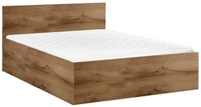 Pat SOFIA 120 x 200 cm, stejar artisan Saltele: Fara saltea, Somiera pat: Cu lamele curbate