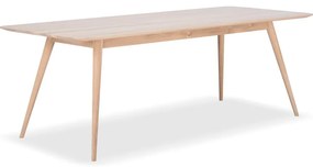 Masă cu structură din lemn masiv de stejar Gazzda Stafa, 220 x 90 cm