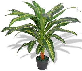vidaXL Plantă dracena artificială cu ghiveci, 90 cm, verde