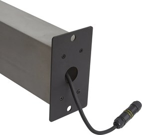 Stâlp modern de exterior gri 65cm IP44 - Pompei