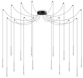 Lustra LED design minimalist Lucciola sp16 negru
