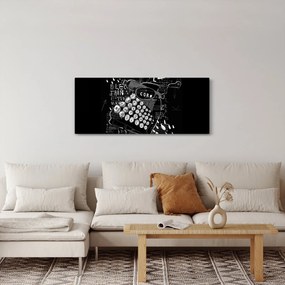 Tablou - Desen în stilul lui Banksy (120x50 cm)