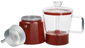 Ceainic roșu mocca din oțel inoxidabil 0,29 l La Cafetiere Verona - Kitchen Craft