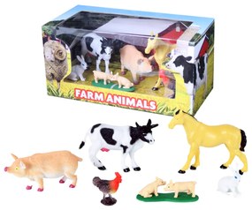 Animale fermă 6 buc in cutie