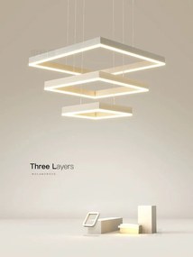 💡 Pendul LED 9510/3 – Stil Minimalist cu Funcții Smart și Finisaj Alb