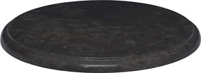 vidaXL Blat de masă, negru, Ø40x2,5 cm, marmură