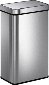 HOMCOM Coș de gunoi cu senzor 60 L cu capac cu închidere silențioasă, coș de gunoi automat de bucătărie din oțel inoxidabil, argintiu | Aosom Romania