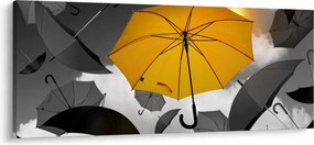 Tablou - Umbrelă galbenă (120x50 cm)