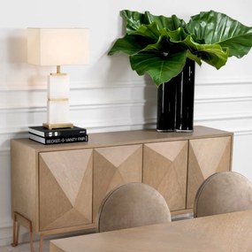 Veioza design LUX din alabaster si metal alama, Robbins 111599 HZ